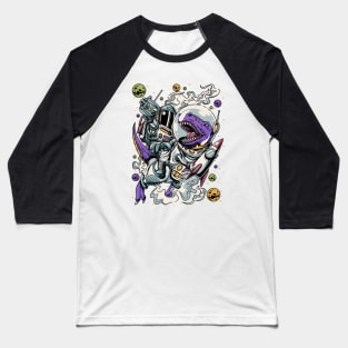 Dinosaur Astronaut Baseball T-Shirt